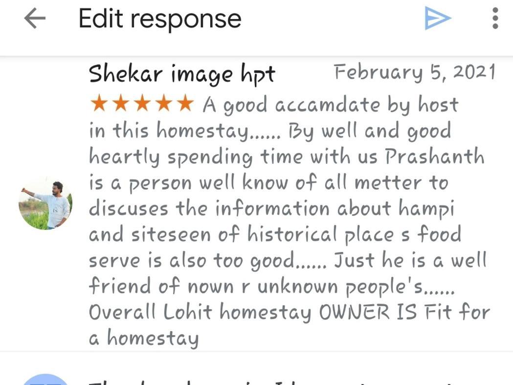 Lohit Homestay Hampi Exteriér fotografie